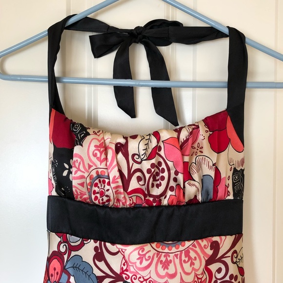 Polyester Halter Dress with Frill at Bottom Size 5 - Picture 2 of 7